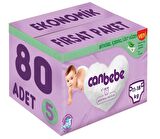 Canbebe Bebek Bezi Beden:5 (11-18Kg) Junior 80 Adet Ekonomik Fırsat Pk