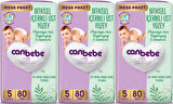 Canbebe Bebek Bezi Beden:5 (11-18KG) Junior 240 Adet Mega Aylık Fırsat Pk