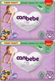 Canbebe Bebek Bezi Beden:6 (15-27Kg) Extra Large 64 Adet Ekonomik Fırsat Pk