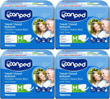 Canped Hasta Bezi Yetişkin Bel Bantlı Tekstil Yüzey M-Orta Boy 72 (4PK*18)