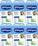 Canped Hasta Bezi Yetişkin Bel Bantlı Polietilen Medium-M Orta Boy 54 Adet (6PK*9)