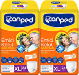 Canped Emici Külot Hasta Yetişkin Bezi XL - Ekstra Büyük - Extra Large 48 Adet (2PK*24)