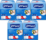 Canped Hasta Bezi Yetişkin Bel Bantlı Tekstil Yüzey L - Büyük - Large 70 Adet (5PK*14)