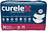 Curelex Hasta Bezi Yetişkin Bel Bantlı Tekstil Yüzey M-Orta Boy 150 Adet Tekli Pk (5PK*30)