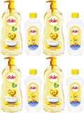 Dalin Bebek Şampuanı Klasik 700ML Pompalı + 100ML Bebek Yağı (Rahat ve Mutlu) (4 Lü Set)