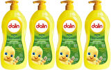 Dalin Bebek Saç & Vücut Şampuanı 700ML Nem ve Koruma Avakado Özlü (Pompalı) (4 Lü Set)