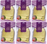 Derma Naturel Palmiye Lifi Örme Banyo Eldiveni (15*24CM) MS-04 (6 Lı Set)