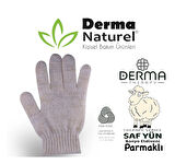 Derma Naturel Therapy Saf Yün Parmaklı Banyo Eldiveni T-478 (4 Lü Set)
