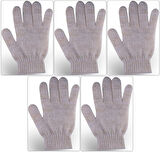 Derma Naturel Therapy Saf Yün Parmaklı Banyo Eldiveni T-478 (5 Li Set)