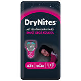 Drynites Emici Gece Külodu/Külot Bez Kız 8-13 Yaş 30-48KG Large 81 Adet 9PK*9 Alt Islatmalara Karşı