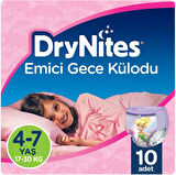 Drynites Emici Gece Külodu/Külot Bez Kız 4-7 Yaş 17-30 KG Large 20 Adet 2PK*10 Alt Islatmalara Karşı