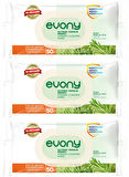 Evony Hijyenik Temizlik Islak Havlu Mendil 50 Yaprak Plastik Kapaklı (3 Lü Set) 150 Yaprak