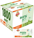 Evony Hijyenik Temizlik Islak Havlu Mendil 50 Yaprak Plastik Kapaklı (36 Lı Set) 1800 Yaprak