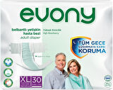 Evony Hasta Bezi Yetişkin Bel Bantlı Tekstil Yüzey Ekstra Büyük 60 Adet+ Yatak Koruyucu Örtü 30 Adet