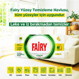 Fairy Yüzey Temizlik Havlusu 100 Yaprak Limon Yağlı - Beyaz Sirke - Karbonat (6 Lı Set) 600 Yaprak