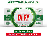Fairy Yüzey Temizlik Havlusu 100 Yaprak Aktif Oksijen - Beyaz Sirke - Karbonat (4 Lü Set) 400 Yaprak