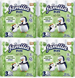 Familia Plus Tuvalet Kağıdı 3 Katlı 128 Li Paket Natural Organik Bambu Özlü (4PK*32)