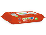 Freshlife Hasta Vücut Temizleme Islak Mendil Havlu 50 Yaprak XL (4 Lü Set)