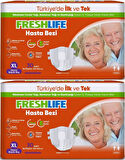 FreshLife Yetişkin Hasta Bezi Bel Bantlı XL - Ekstra Large - Extra Large 60 Adet (2PK*30)