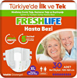 FreshLife Yetişkin Hasta Bezi Bel Bantlı XL - Ekstra Large - Extra Large 180 Adet (6PK*30)