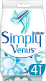 Gillette Simply Venus 2 Kullan At Kadın Tıraş Bıçağı 8 Li Set (2PK*4)