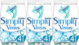 Gillette Simply Venus 2 Kullan At Kadın Tıraş Bıçağı 12 Li Set (3PK*4)