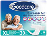 Goodcare Hasta Bezi Yetişkin Bel Bantlı Tekstil Yüzey XL Extra Large- Ekstra Büyük 240 Adet (8PK*30)