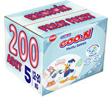 Goon Mutlu Bebek Bebek Bezi Beden:5 (12-20Kg) Junior 200 Adet Ekonomik Fırsat Pk