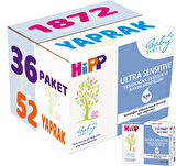 Hipp Baby Sanft Islak Havlu Mendil 52 Yaprak Ultra Sensitive Yenidoğan 36Lı Set (12PK*3) 1872 Yaprak