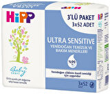 Hipp Baby Sanft Islak Havlu Mendil 52 Yaprak Ultra Sensitive Yenidoğan 36Lı Set (12PK*3) 1872 Yaprak