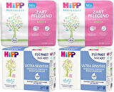 Hipp Baby Sanft Islak Havlu Mendil Karma Sensitive Yeni Doğan + Klasik 14 Lü Set 696 Yaprak