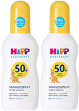 Hipp Babysanft Sprey Güneş Kremi Sonnenspray 50+ Faktör Ultra Sensıtıv 150ML Sprey (2 Li Set)
