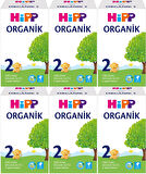 Hipp Organik Devam Sütü 600GR No:2 (6. Aydan İtibaren) (6 Lı Set)