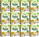Hünnap Bebe Bisküvisi Keçi Sütlü 400GR 12 li Set (Toplam 4800GR)