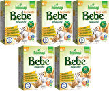 Hünnap Bebe Bisküvisi Keçi Sütlü 400GR 5 li Set (Toplam 2000GR)