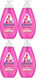 Johnsons Baby Bebek Şampuanı 750ML Işıldayan Parlaklık 4 Lü Set