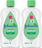 Johnsons Baby Bebek Yağı 300ML Aleo Vera (2 Li Set)