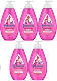 Johnsons Baby Bebek Şampuanı 750ML Işıldayan Parlaklık (5 Li Set)