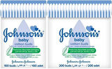 Johnsons Baby Kulak Temizleme Çubuğu 100 Adet + 200 Adet Toplam 300 Adet (Karma Set)