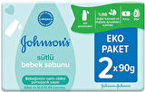 Johnsons Baby Bebek Sabunu 90GR Sütlü 4 Lü Set (2PK*2)