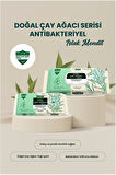 Komili Islak Havlu Mendil 50 Yaprak (4 Lü Set) Çay Ağacı Serisi Antibakteriyel (200 Yaprak)