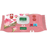 Komili Islak Havlu Mendil 90 Yaprak Gül Kokulu (2 Li Set) Pratik Kapaklı (180 Yaprak)