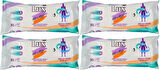 Lüx Hasta Vücut Temizleme Islak Mendil Havlu 50 Yaprak XL (4 Lü Set)