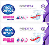 Mavi Beyaz Ped Ekstra Tekstil Yüzeyli Yetişkin Bel Bantlı Hasta Bezi Small Küçük 60 Adet