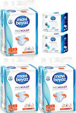 Mavi Beyaz Ped Emici Külot Hasta Bezi XL-Ekstra Büyük 90 Adet + Yatak Koruyucu Örtü 60*90CM 60 Adet