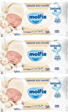Molfix Islak Havlu Mendil İzotonik Yeni Doğan 3 Lü Set 50 Yaprak Pamuklu Plastik Kapaklı