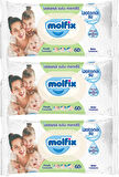 Molfix Islak Havlu Mendil İzotonik Ferah Temizlik 3 Lü set 60 Yaprak Plastik Kapaklı