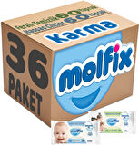 Molfix Islak Havlu Mendil İzotonik Karma 36 Lı Set (Ferah Temizlik-Hassas Cilt)