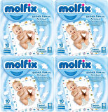 Molfix Bebek Bakım Alt Açma Örtüsü 4 Lü Set 40 Adet (4Pk*10)