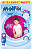 Molfix Külot Bebek Bezi Beden:5 (12-17KG) Junior 340 Adet Mega Ultra Fırsat Pk